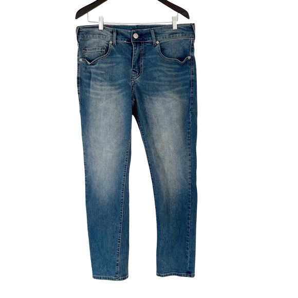 True Religion Other - True Religion Med Wash Geno Relaxed Slim Straight Leg Denim Jeans 33X31